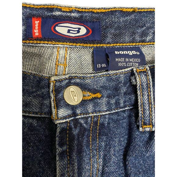 Bongo Jeans Women's Capri XL Size 13 Cuffed Medium Blue Denim - Picture 2 of 16